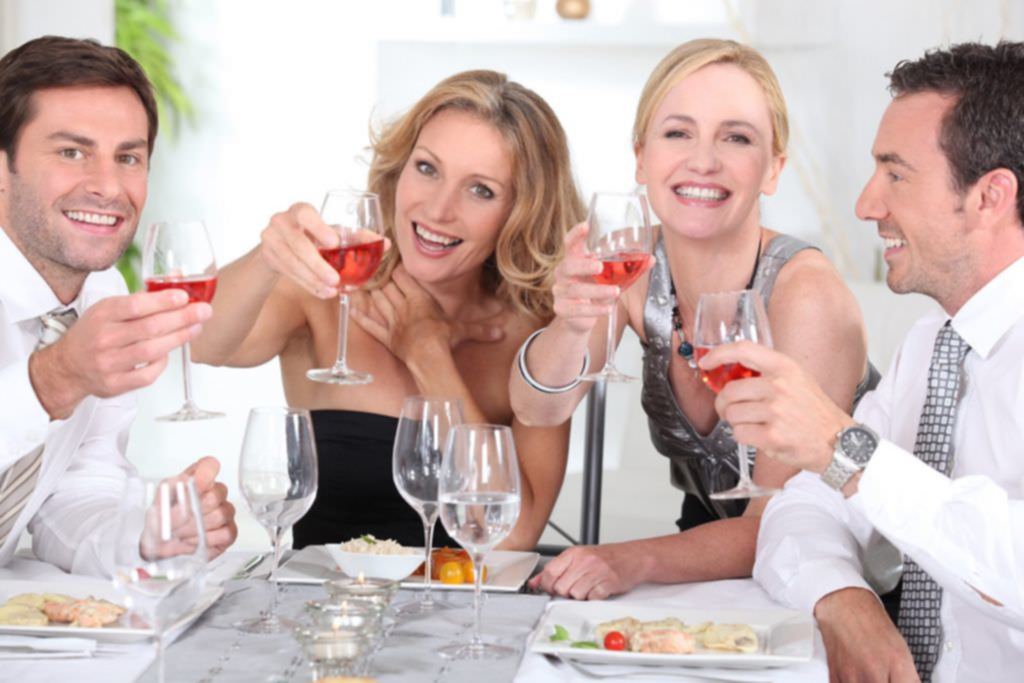 Dinner party group