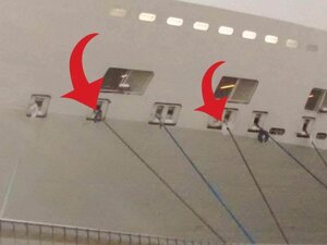 The innovative refugee deflectors installed on a ferry