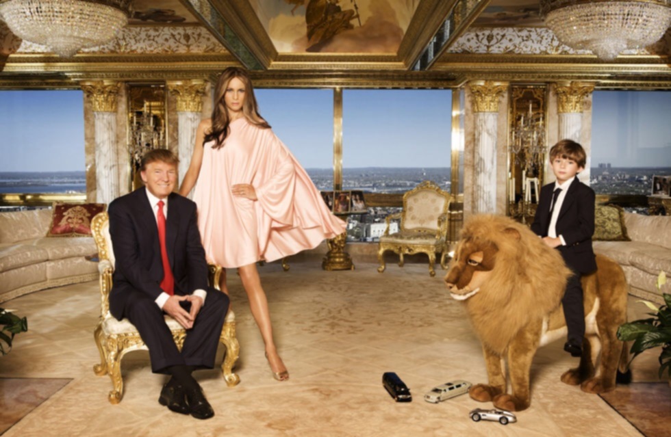 Donald Trump has a gold leaf living room yet tells the government he doesn't pay tax because you would waste it