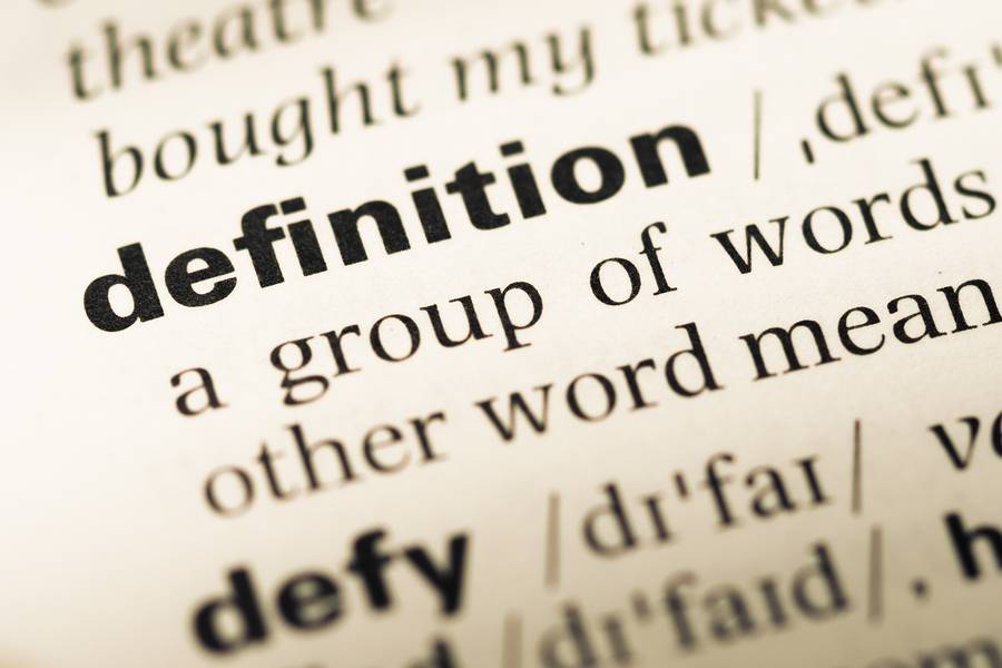 Dictionary entry for word "definition"