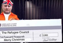 Paul Golding’s Prison-a-thon raises £5,000 for The Refugee Council