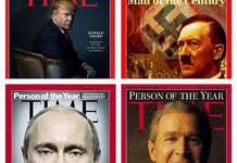 Trump towers above the little people for TIME magazine Time Magazine