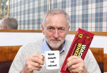 Corbyn pledges to end Syrian War with tea and a Wagon Wheel Corbyn Wagon Wheels