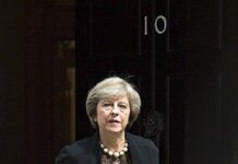 Theresa May to win Brexit by sitting on her chair at low tide at Kent coast screaming at the sea