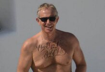 Tony Blair tattoo