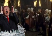 American lawmakers to submerge Donald Trump in barrel of water to see if he floats Trump in a barrel