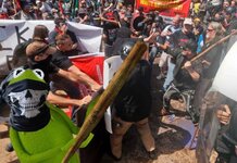 We did have a Kermit at protest insist violent alt-left anti-Nazi protestors