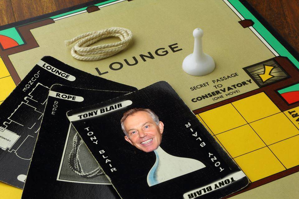 New Tony Blair character in Cluedo, cannot be accused