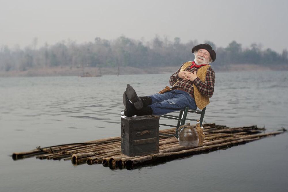 Climate Change is a hoax insists Texan on a raft