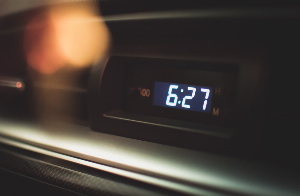 Clock in the car delighted to be right for next six months