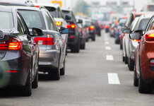 Workman spotted doing some work on the £15BN M62 Roadworks Traffic