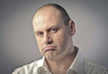Middle aged man now communicating entirely by sighing