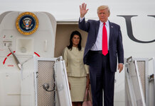 Donald Trump arrives in Germany and says ‘Ich bin ein Binliner’ Berlin agrees Trump Air Force one