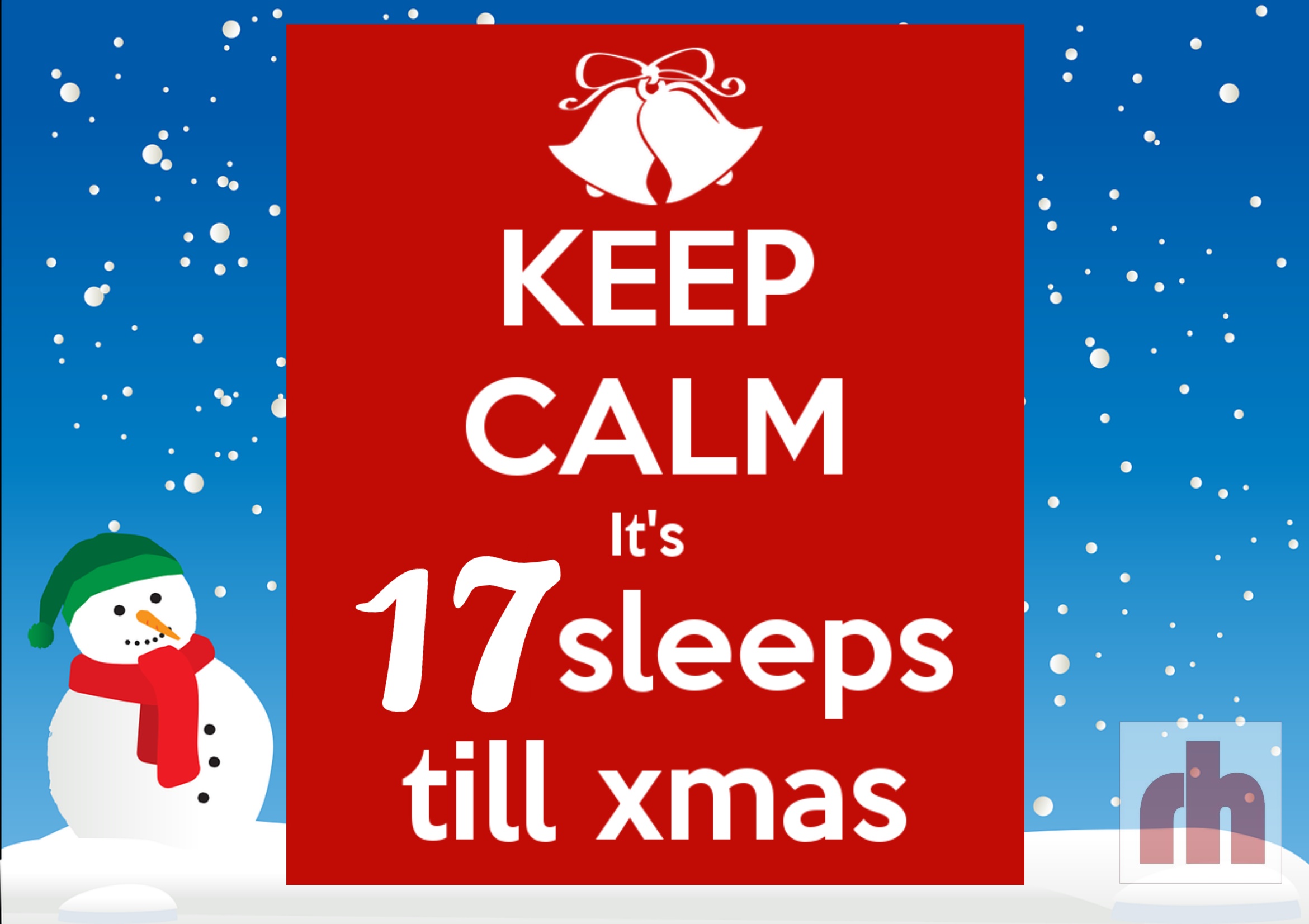 Only 17 more sleeps until numpties stop saying how many sleeps until