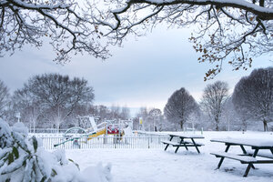 Birmingham Park in Snow