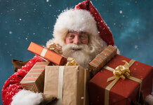 Big Fat Secret Santa Appeal – 2,329 Gifts bought in four days Santa with presents