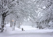 Amber Weather Warning follow reports Northerner is thinking about getting big coat out of loft snowstorm