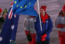 Winter Olympics: Billy Morgan carries EU flag instead of Union Jack at closing ceremony Billy Morgan