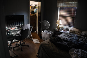 Messy boys bedroom