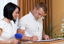 Working class couple getting married Working Class Couple