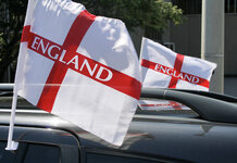 Man disappointed at not being told to remove England flags