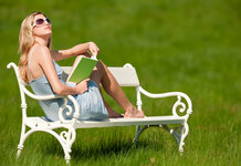 Sunbathing woman