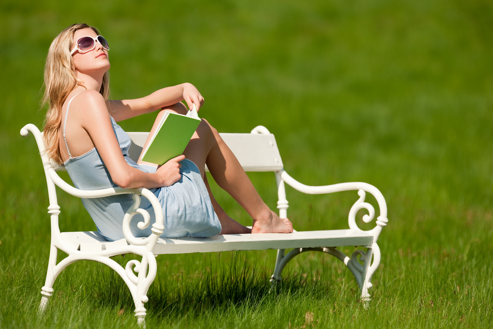 Sunbathing woman