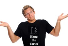 Corbyn sharing platform with people he disagreed with to create peace, says man in ‘Hang the Tories’ t-shirt Hang the Tories