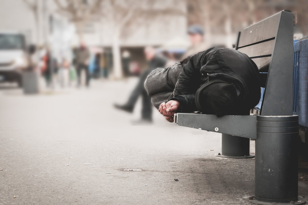 Government announce £100m fund to eradicate park benches and electrify shop doorways Homeless