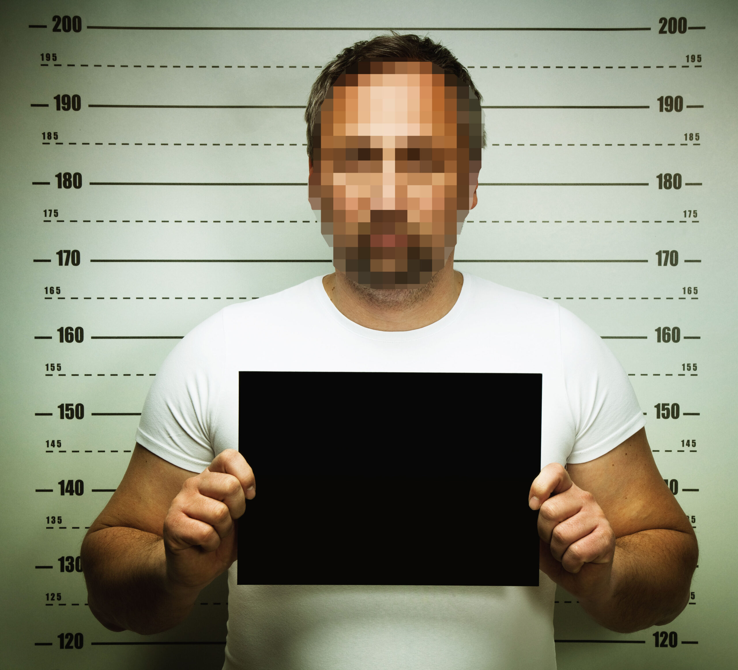 Criminal have pixelated faces
