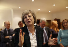 Theresa May urges parents to ‘eat their children’ given current political situation Theresa May