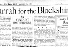 Special D-Day edition of Daily Mail includes special pull out of it supporting fascism in 1930’s