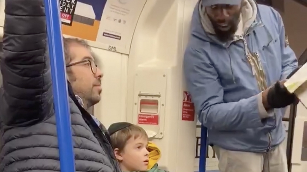 Tube passenger that hurled anti-Semitic abuse says, I was reading the Labour Party manifesto